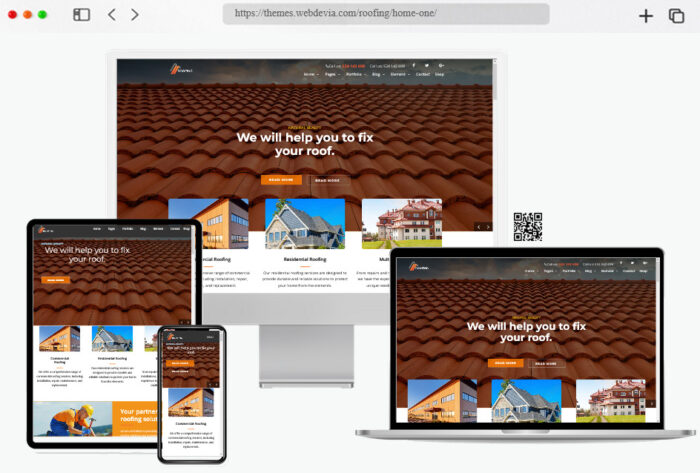 roofing service wordpress theme