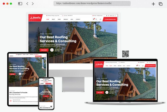 roofix roofing services wordpress theme