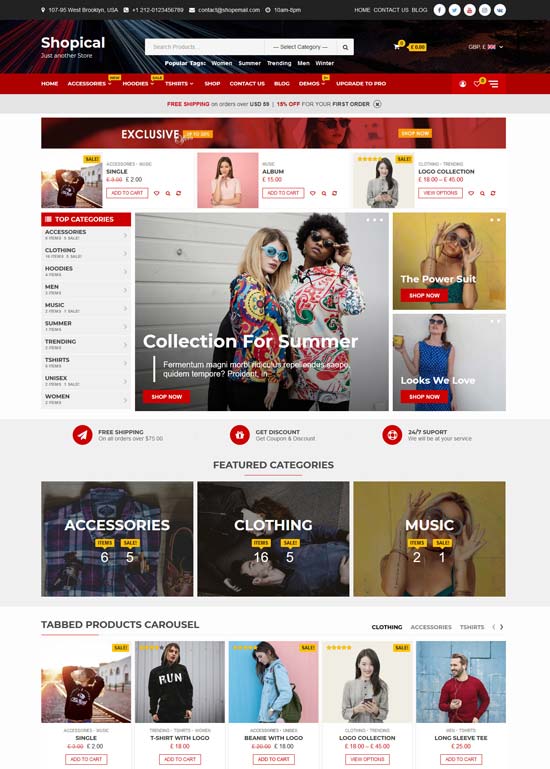 shopical free news wordpress theme