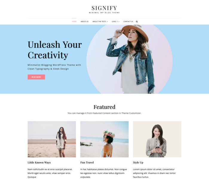 signify free responsive wordpress theme