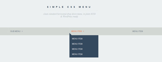 simple css drop menu