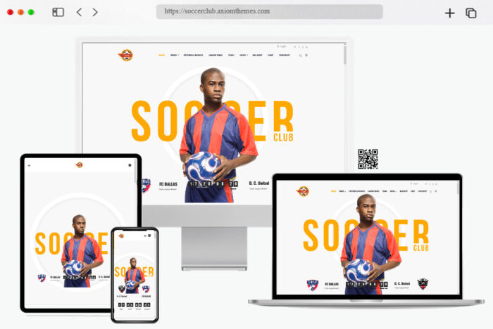 soccer club football team wordpress theme