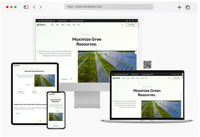 solarta solar energy wordpress theme