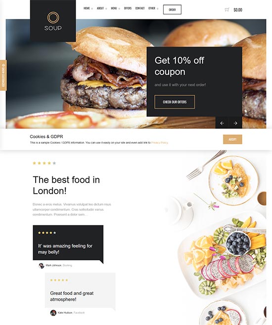 soup nuxtjs restaurant system template