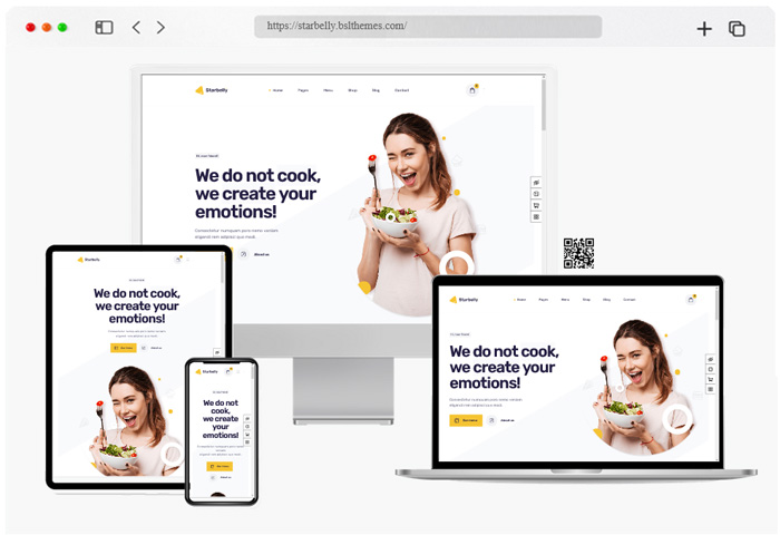 starbelly restaurant wordpress theme