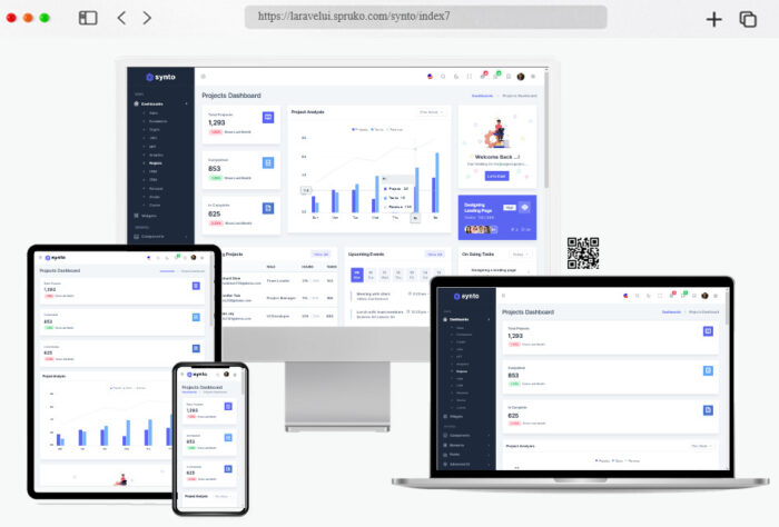 synto laravel tailwind admin dashboard template