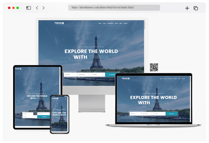 travol travel agency template