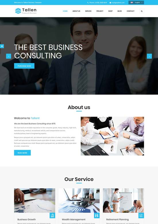 tallent consulting html template