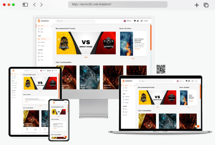 teamhost gaming community wordpress theme