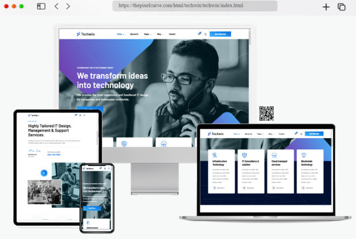 techwix customizable business template