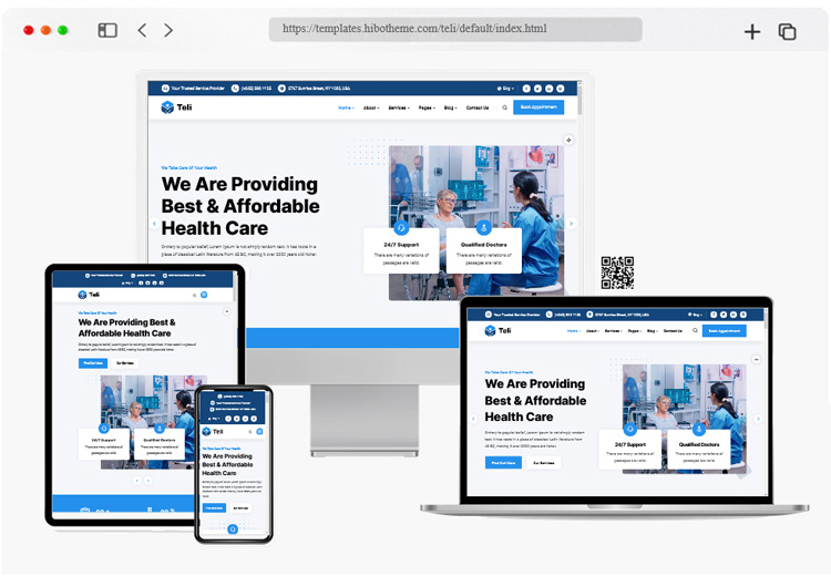 teli healthcare services html template