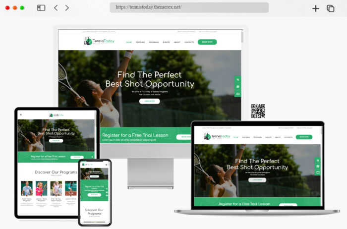 tennis today events wordpress theme