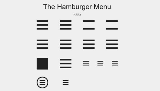 the hamburger menu