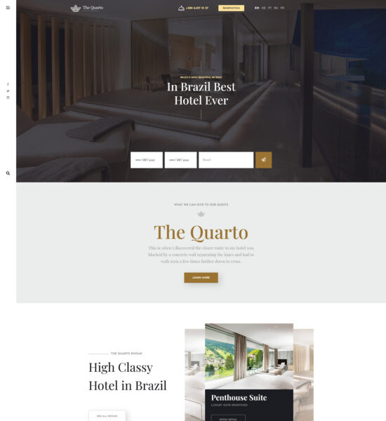 the quarto hotel joomla template