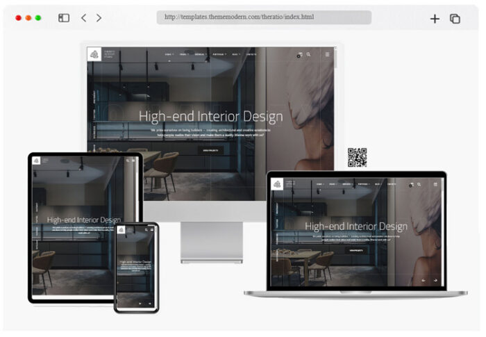theratio interior design architecture html template