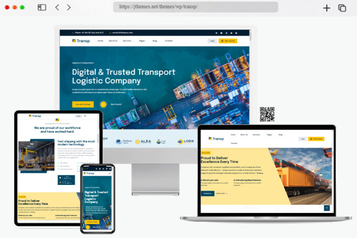 transp transport logistics wordpress theme