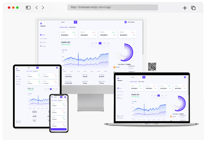 treemium cryptocurrency exchange nextjs app