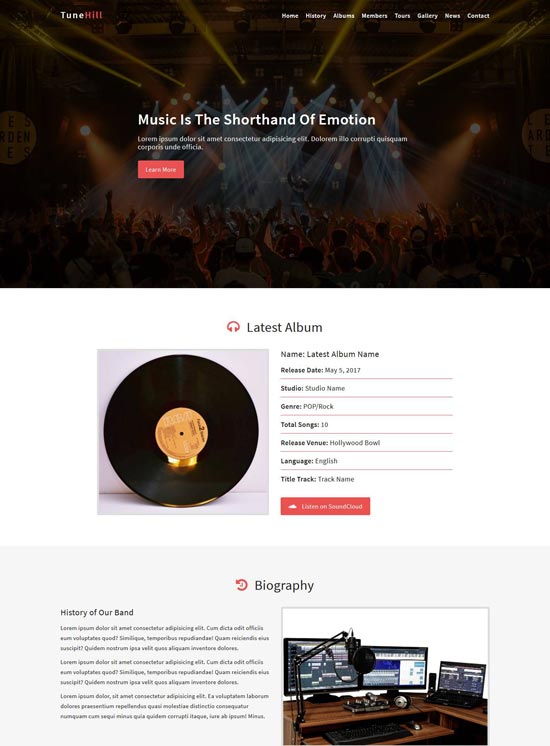 80+ Best Music site Templates 2021 freshDesignweb
