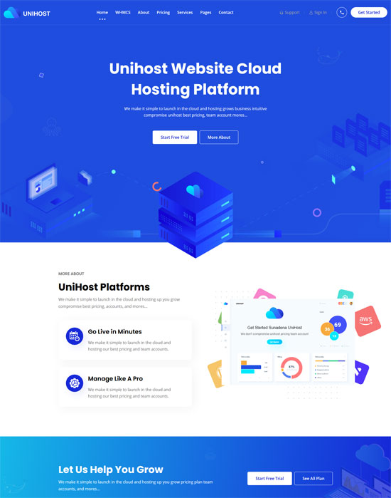 50+ Best Hosting WordPress Themes 2022 - freshDesignweb