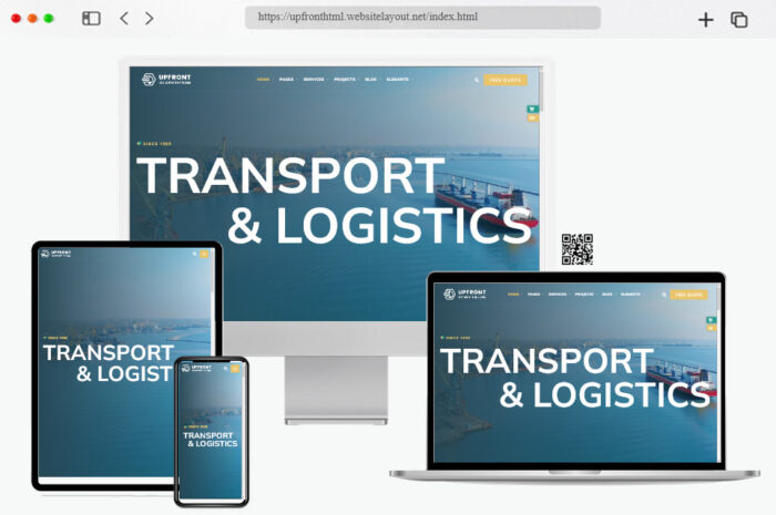 upfront transport logistics html template