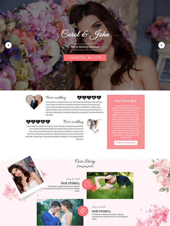 vw free wordpress wedding theme