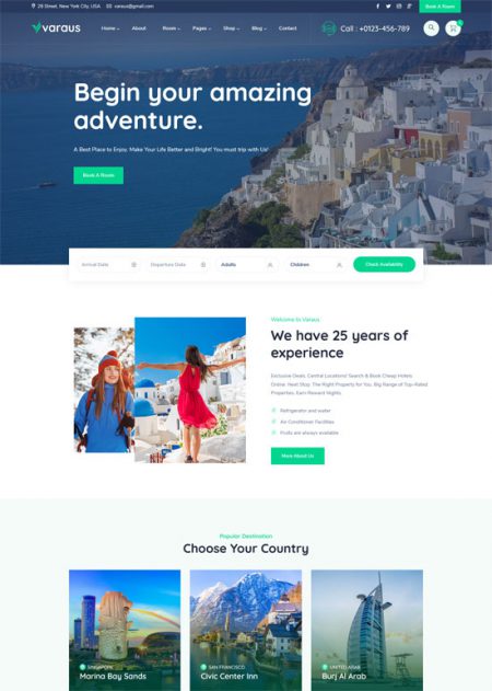 40+ Best Hotel WordPress Themes 2023 - freshDesignweb