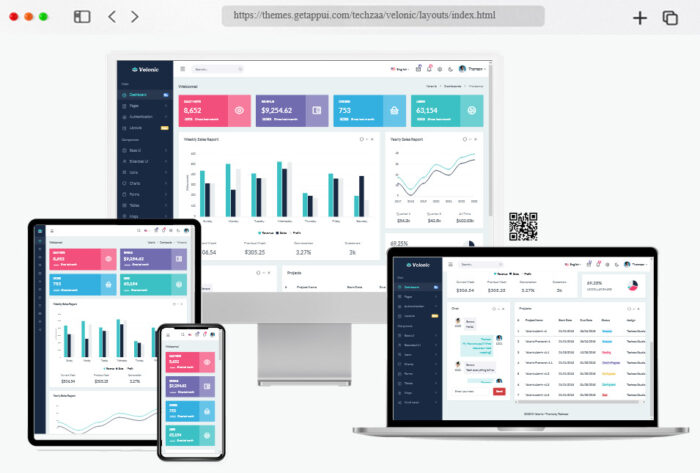 velonic php admin dashboard template