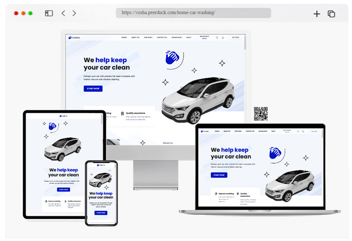 vosha car washing wordpress theme