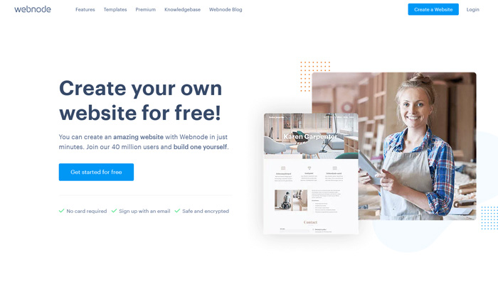 webnode free and easy website builder