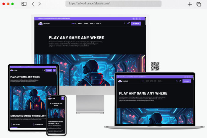 xcloud cloud gaming wordpress theme