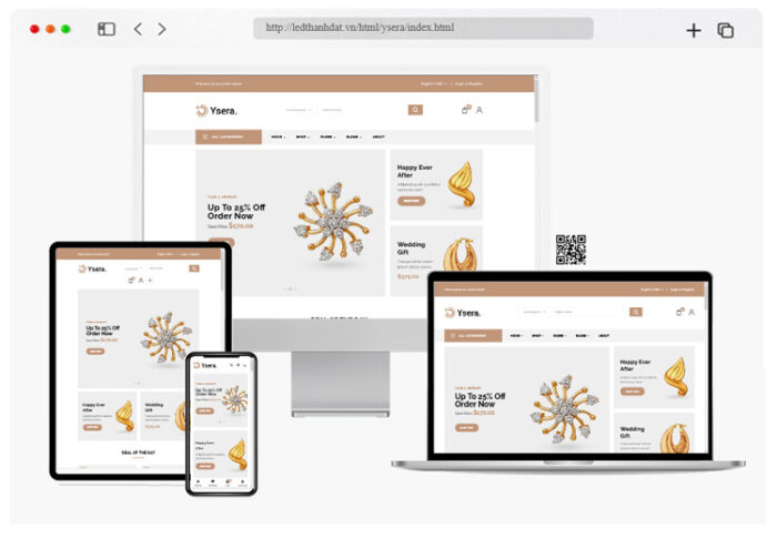 ysera jewelry shop html template