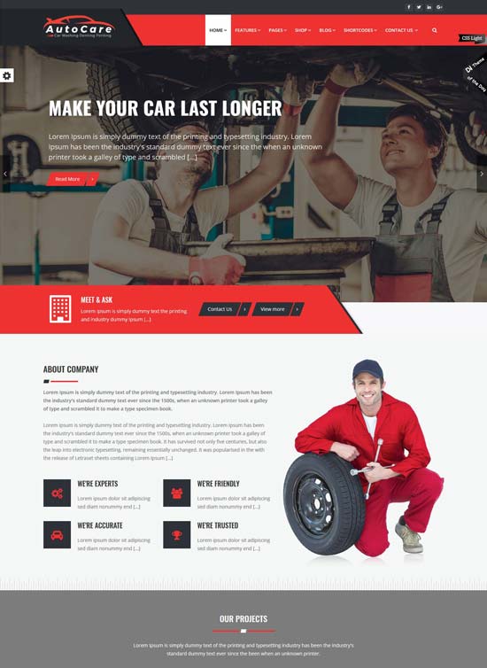 autocare car painting html template