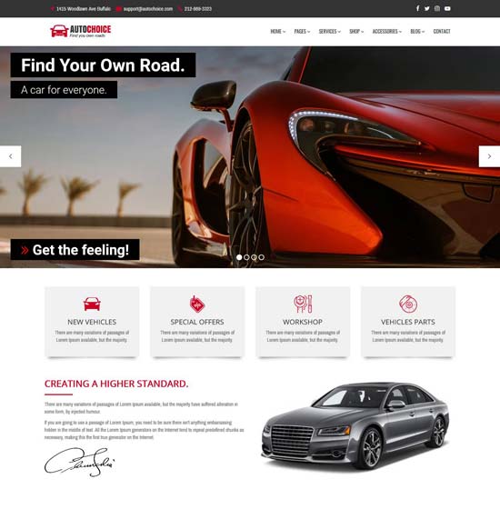 autochoice car dealer html template