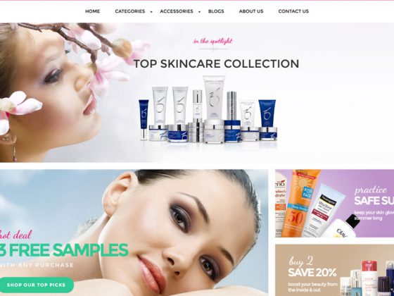 beauty store opencart templates