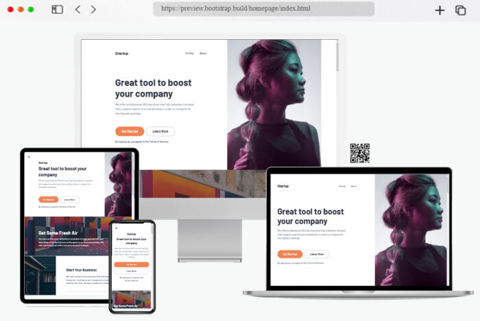 bootstrap build free bootstrap template