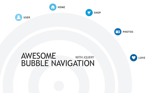 Bubble Navigation with jQuery