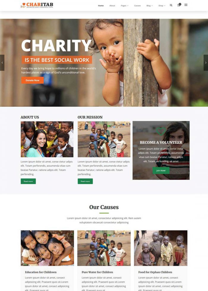 63 Best Charity WordPress Themes 2023 - freshDesignweb