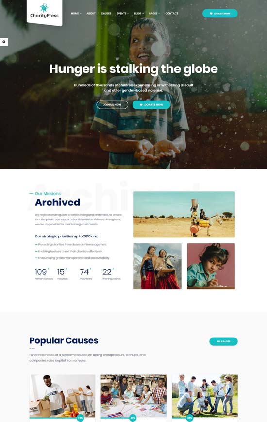 charitypress fundraising html template