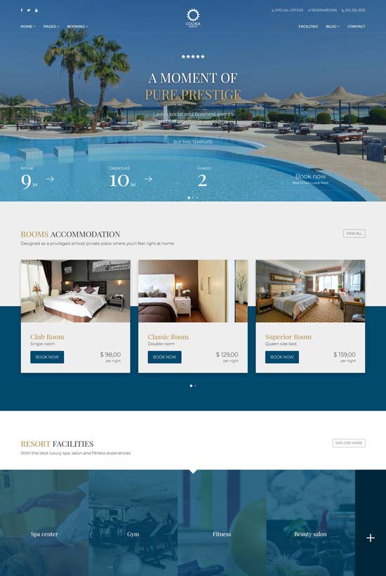 colina hotel html template