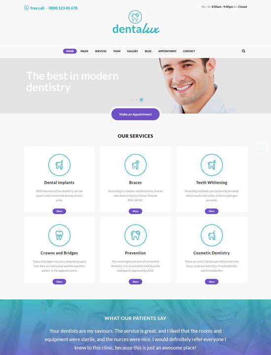 30 Best Dentist Website Templates for Dental Clinics freshDesignweb