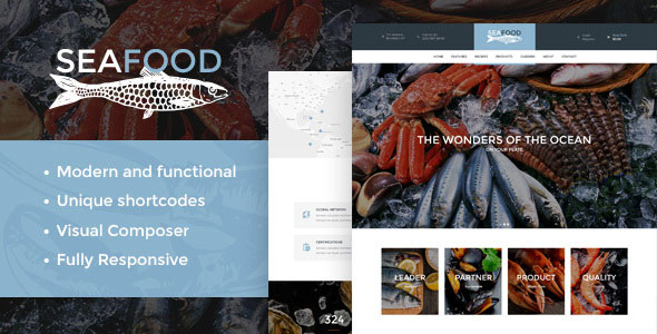 Seafood Company & Restaurant Theme