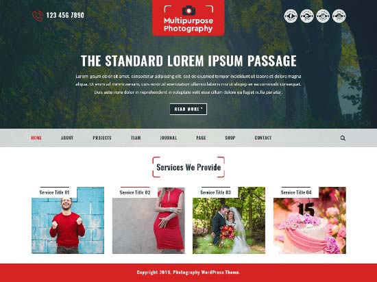 free wordpress photography theme