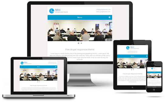 mini responsive drupal theme