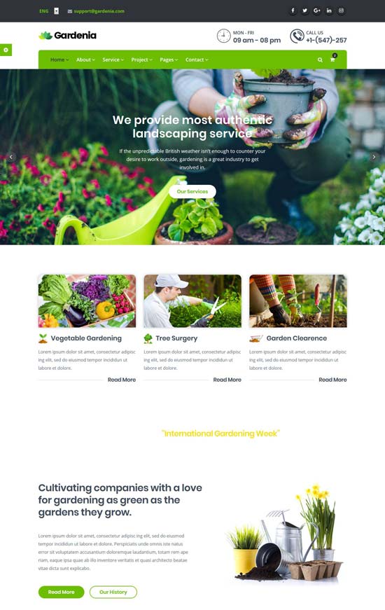 gardenia landscaping html template