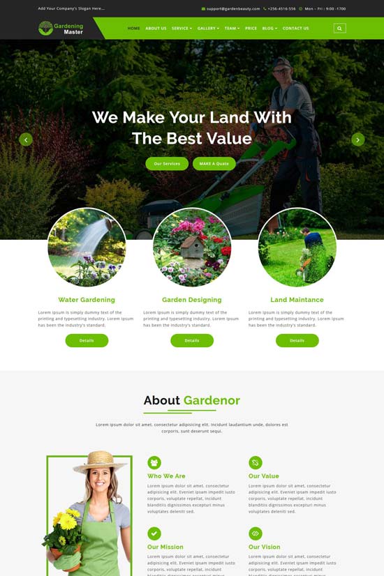gardening master html template
