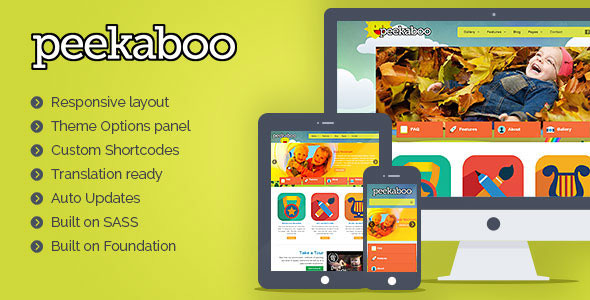 Pekaboo for WordPress - Children WordPress Theme