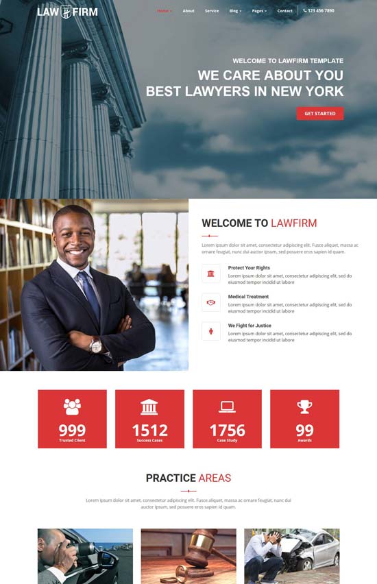 lawfirm lawyers html template