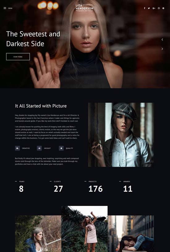 photography website templates free download