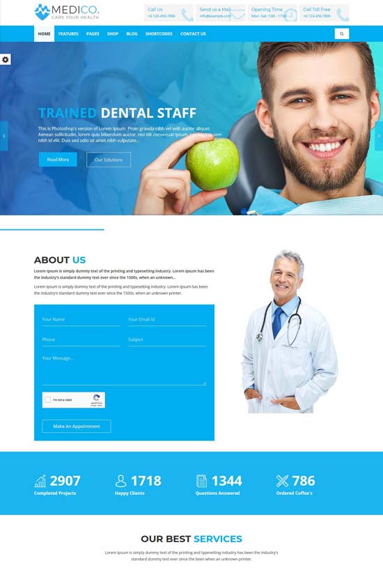 medico doctor clinic html template