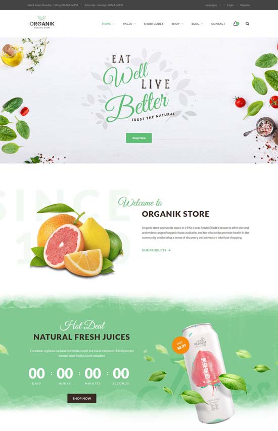 organik organic farm html template